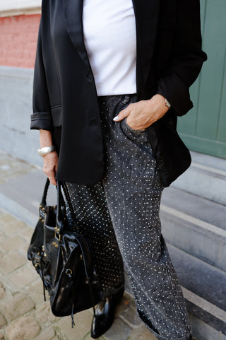 LEWIS JEANS BLACK STUDS