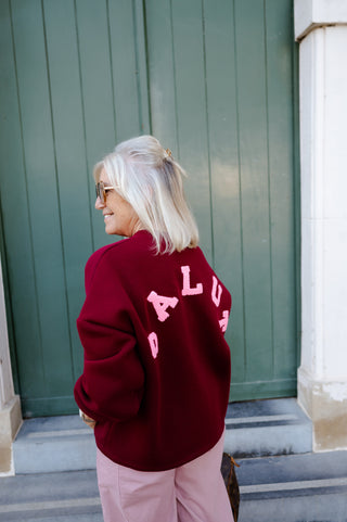 BILLIE SWEATER BURGUNDY 'SALUT'