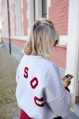 BILLIE SWEATER GREY 'BISOU’