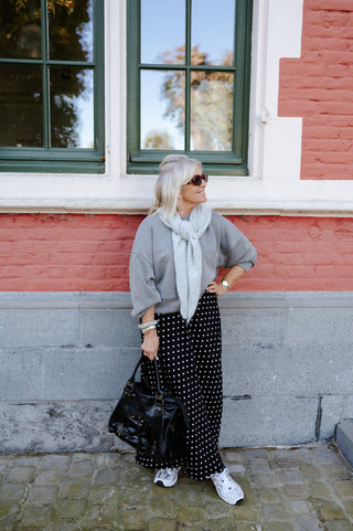 MARGOT CROPPED SWEATER GREY