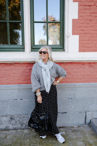MARGOT CROPPED SWEATER GREY