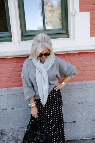 SOPHIE POLKADOT SKIRT BLACK