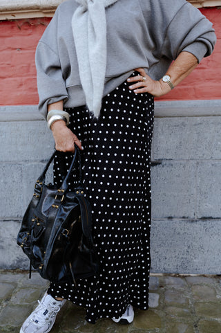 SOPHIE POLKADOT SKIRT BLACK