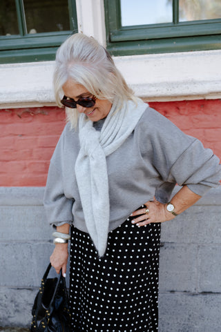 MARGOT CROPPED SWEATER GREY