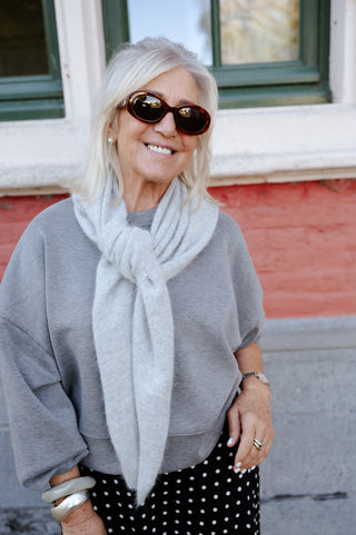 MARGOT CROPPED SWEATER GREY