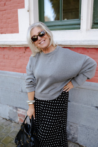 MARGOT CROPPED SWEATER GREY