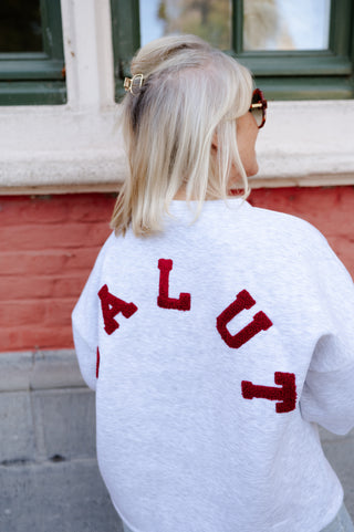 BILLIE SWEATER GREY 'SALUT'