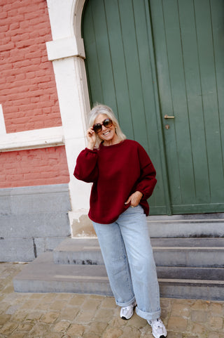 BILLIE SWEATER BURGUNDY 'BISOU'