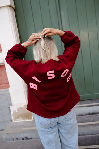 BILLIE SWEATER BURGUNDY 'BISOU'