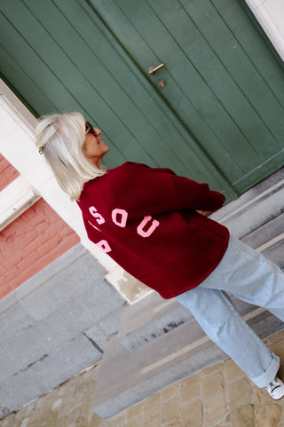 BILLIE SWEATER BURGUNDY 'BISOU'