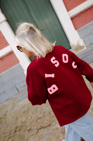 BILLIE SWEATER BURGUNDY 'BISOU'