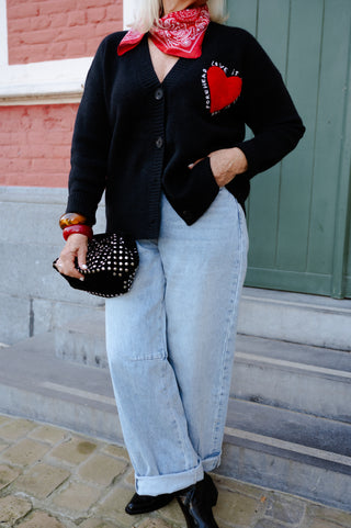 LUCY BAG BLACK STUDS
