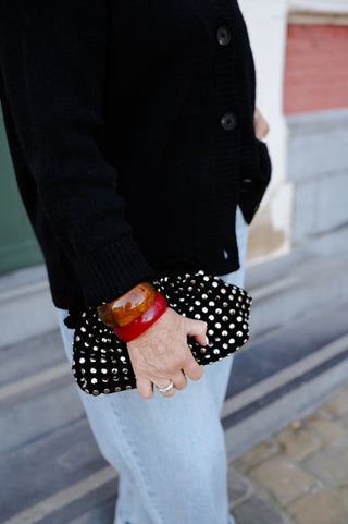 LUCY BAG BLACK STUDS