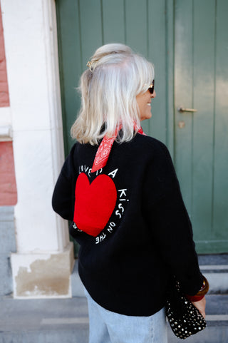 CLAUDIA GILET BLACK HEART