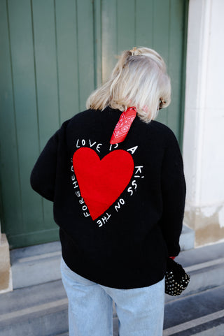 CLAUDIA GILET BLACK HEART