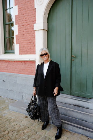 LEWIS JEANS BLACK STUDS