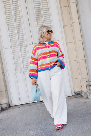 MAX STRIPED GILET BRIGHT COLORS