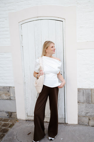 KENDALL OFF SHOULDER BLOUSE WHITE