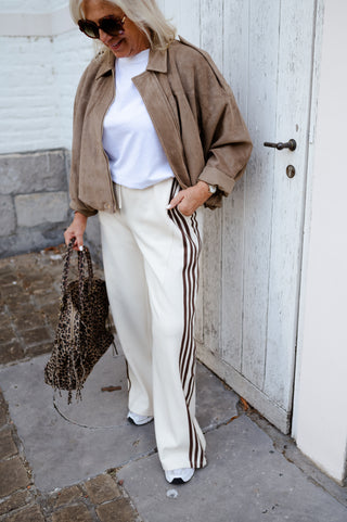 CORA SUEDE JACKET BEIGE