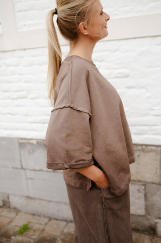 STELLA T-SHIRT BROWN
