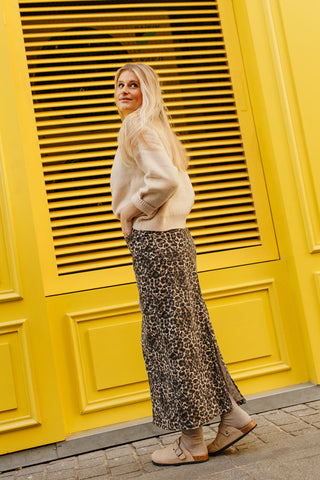 CORDUROY MAXI LEO SKIRT