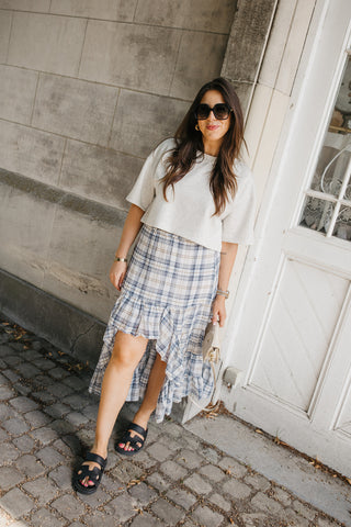 RUBY CHECKED SKIRT