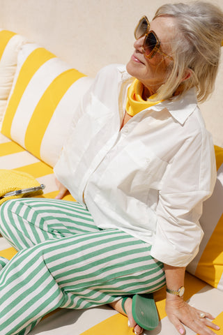LIV CROPPED HEMD WHITE