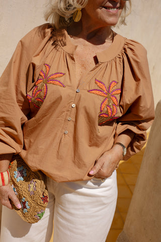 JUDE BLOUSE CAMEL