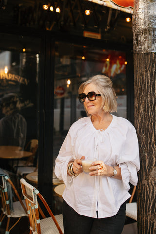 ERIC COTON BLOUSE WHITE