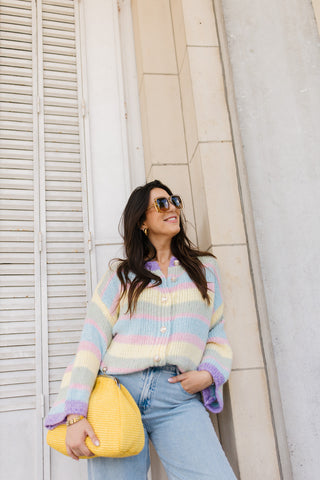 MAX STRIPED GILET PASTELS