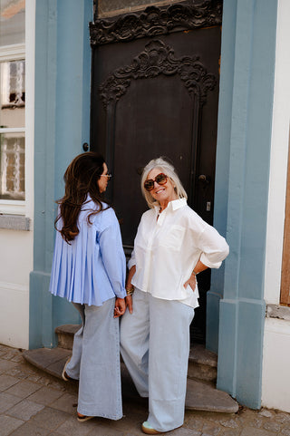 LOLA TROUSERS STRIPES BLUE