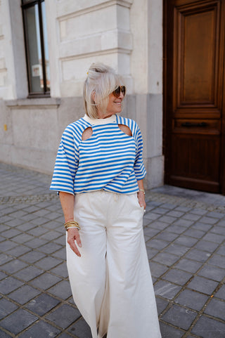 VENICE T-SHIRT STRIPES BLUE