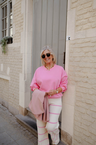 LIZZIE TROUSERS STRIPES PINK