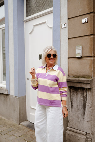 CLARA SWEATER YELLOW / LILA