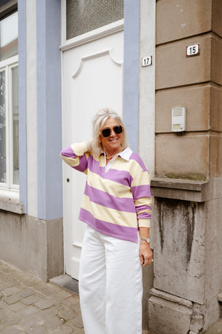 CLARA SWEATER YELLOW / LILA