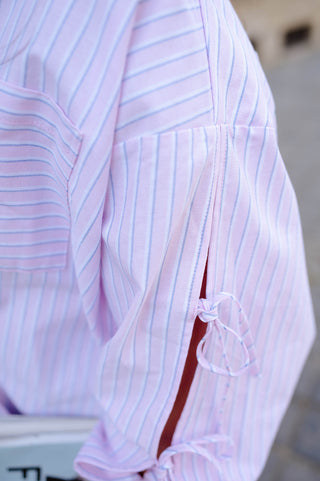 NORA BLOUSE PINK / BLUE