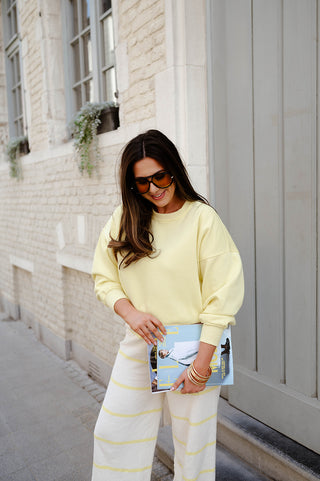 LIZZIE TROUSERS STRIPES YELLOW