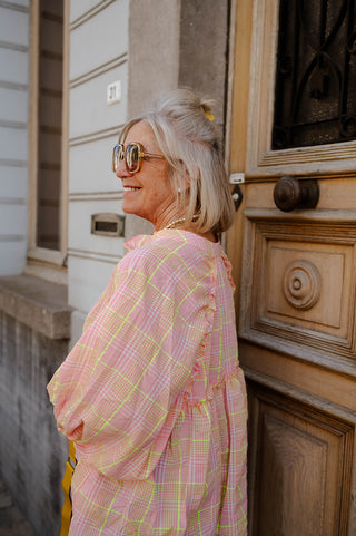 COCO BLOUSE PINK / YELLOW