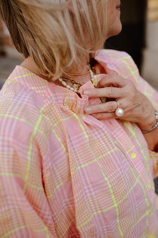 COCO BLOUSE PINK / YELLOW