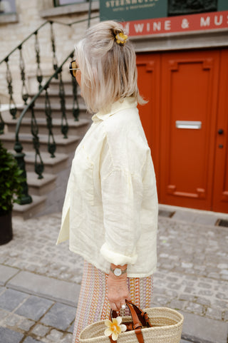 ADA LINEN HEMD YELLOW