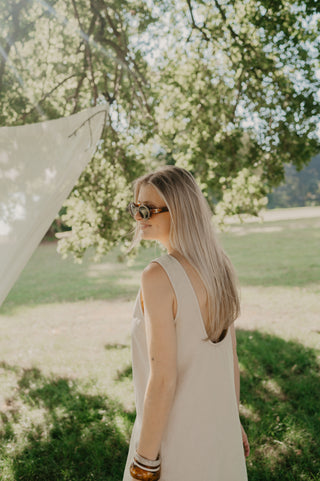 ELIZA JEANS DRESS BEIGE