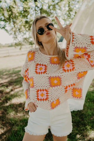 GRACE CROCHET SWEATER