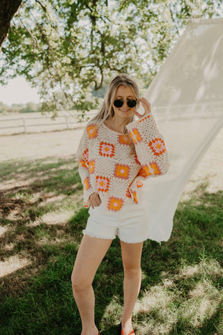 GRACE CROCHET SWEATER