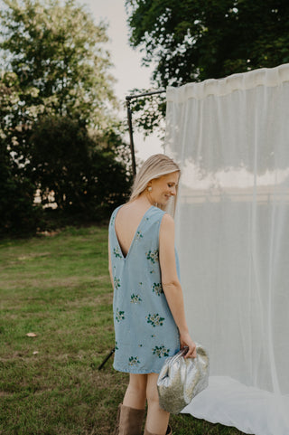 ROMY JEANS DRESS SEQUINS