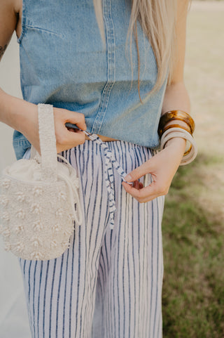 ESMEE TROUSERS STRIPES BLUE