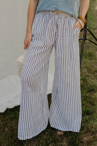 ESMEE TROUSERS STRIPES BLUE