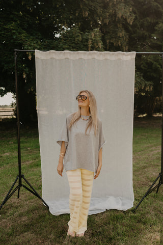 KAIA CROCHET TROUSERS YELLOW