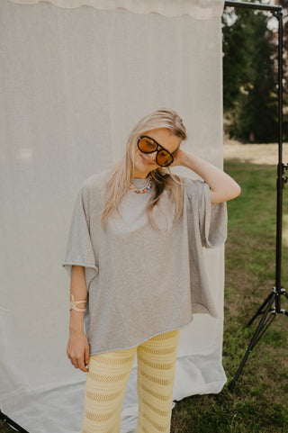 FLORA T-SHIRT GREY