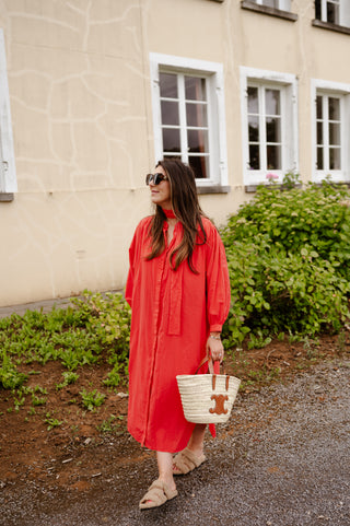 FARO LONG DRESS RED