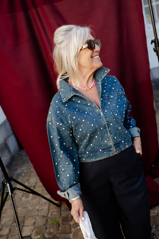 LULU JACKET JEANS STUDS